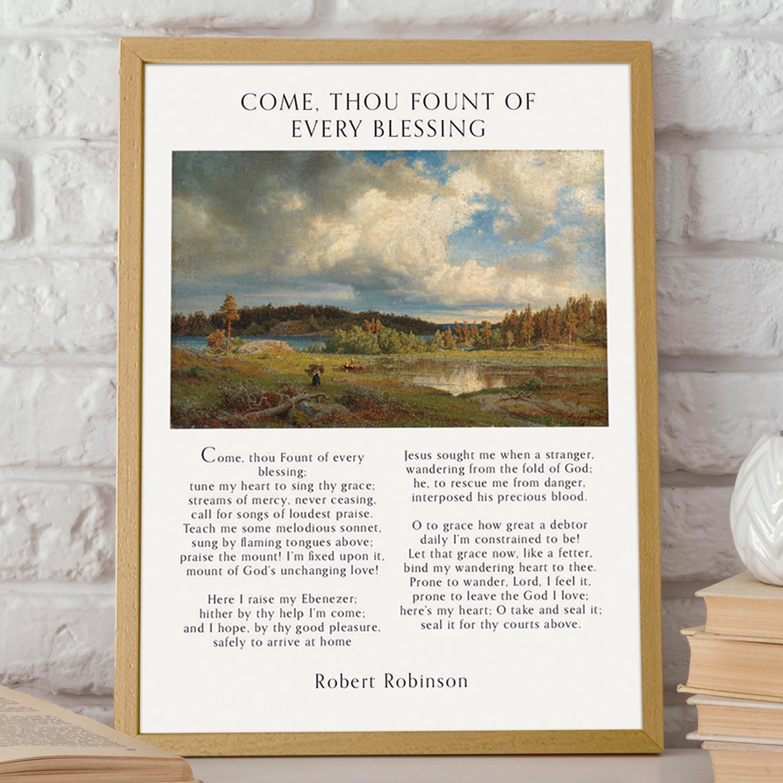 Come Thou Fount Of Every Blessing, Farmhouse Wall Art Print - Image 2