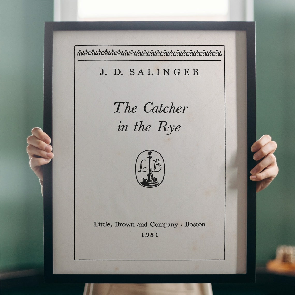 J D Salinger The Catcher In The Rye 1951 Title Page Print Poster - Image 2