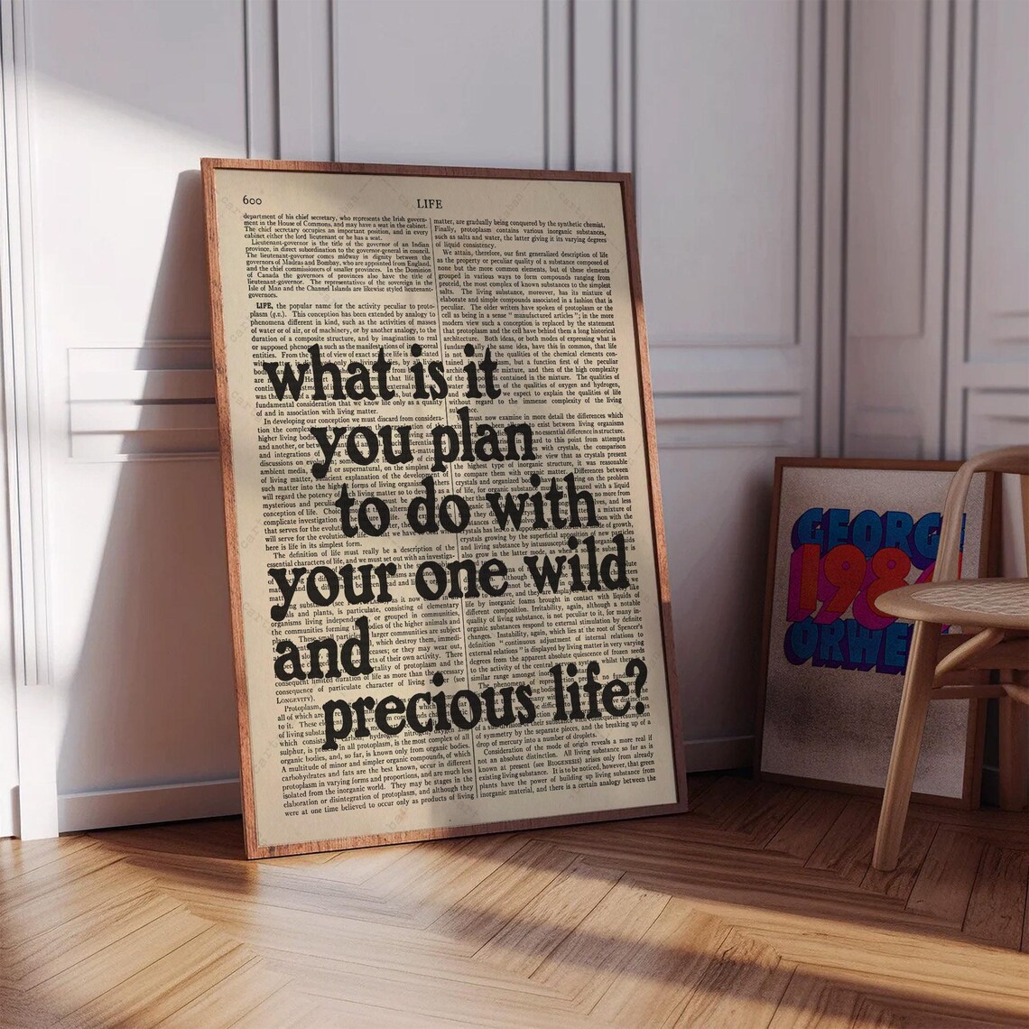 What Is It You Plan To Do Quote, Summer Day Poster - Image 2