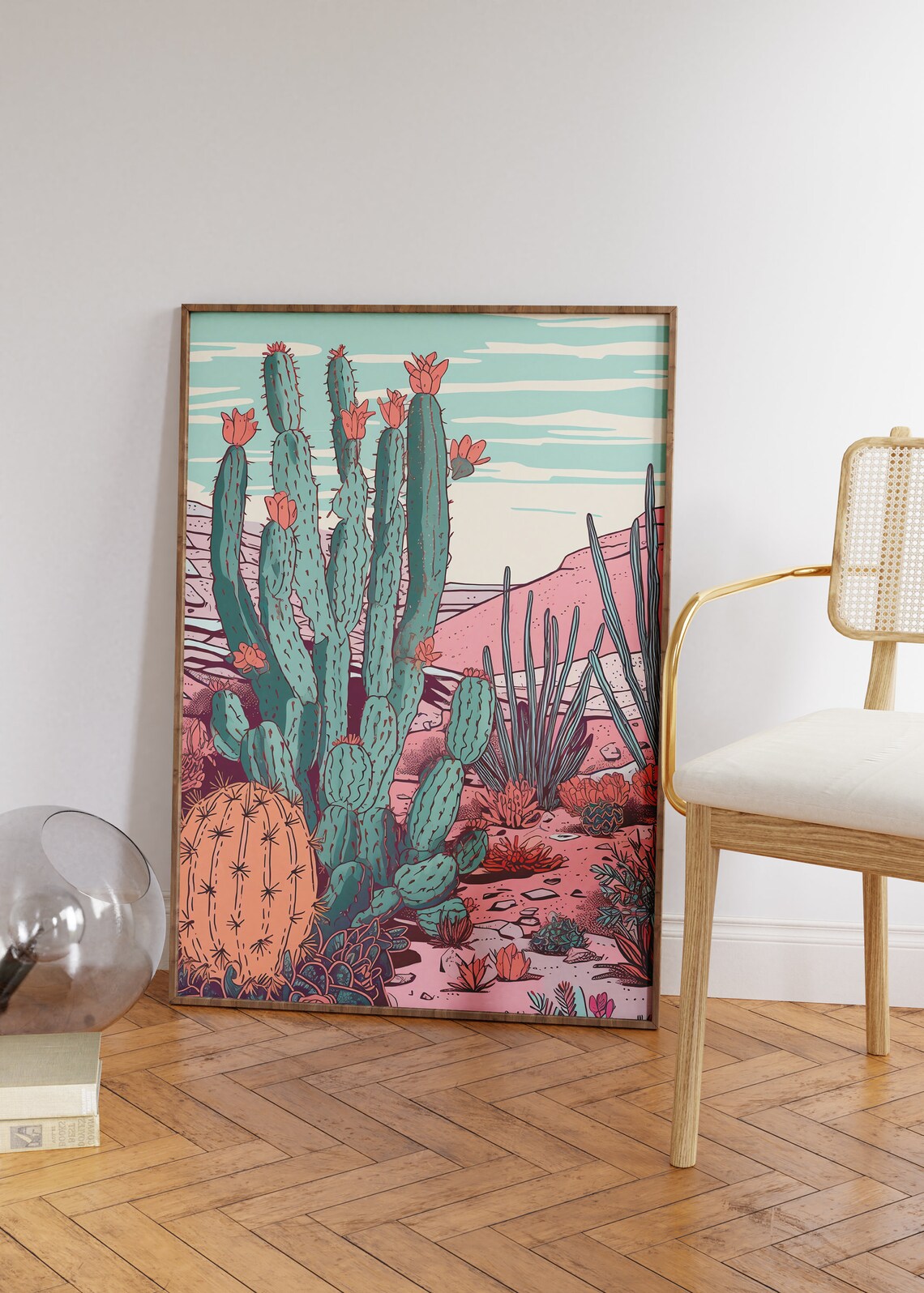 Mexican Desert Cactus Art Print