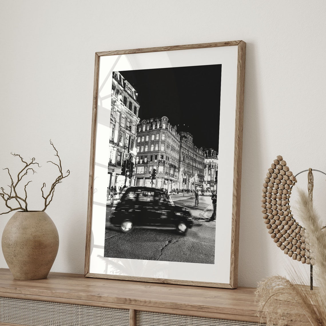 Soho London Print Black And White Night Wall Art Soho London Poster Uk Photography England Decor Europe Travel Art C19 259 - Image 2
