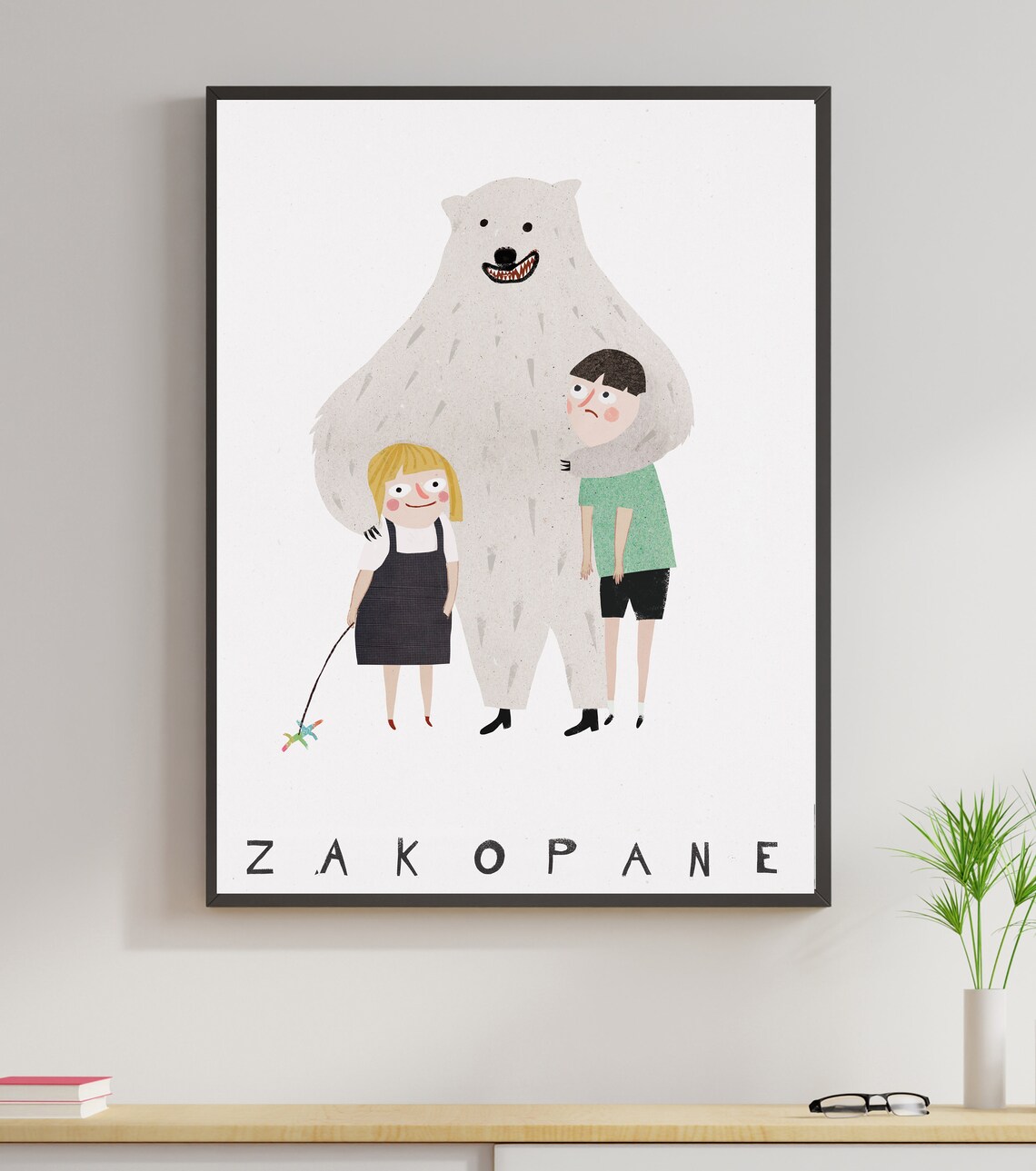 Krupwki Zakopane Vintage Travel Poster, Tatra Mountains