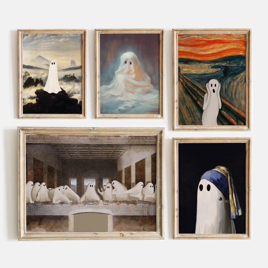 Vintage Halloween Gallery Wall Prints Set, Gothic Autumn - Image 8
