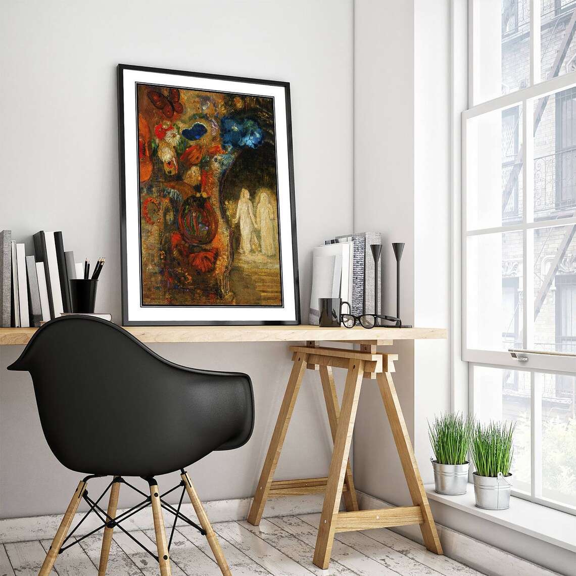 Odilon Redon Apparition 1905, Symbolist Art Print - Image 3