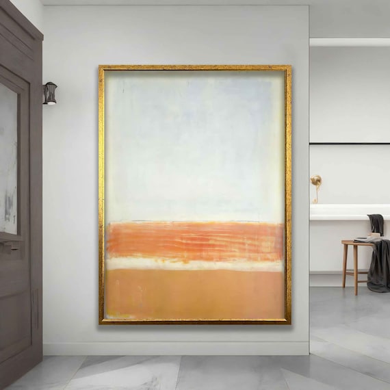 Mark Rothko Orange And White Abstract Art Print