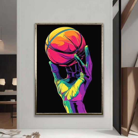Basketball Poster Basketball Prints Basketball Gifts Basketball Poster Basketball Fan Gift