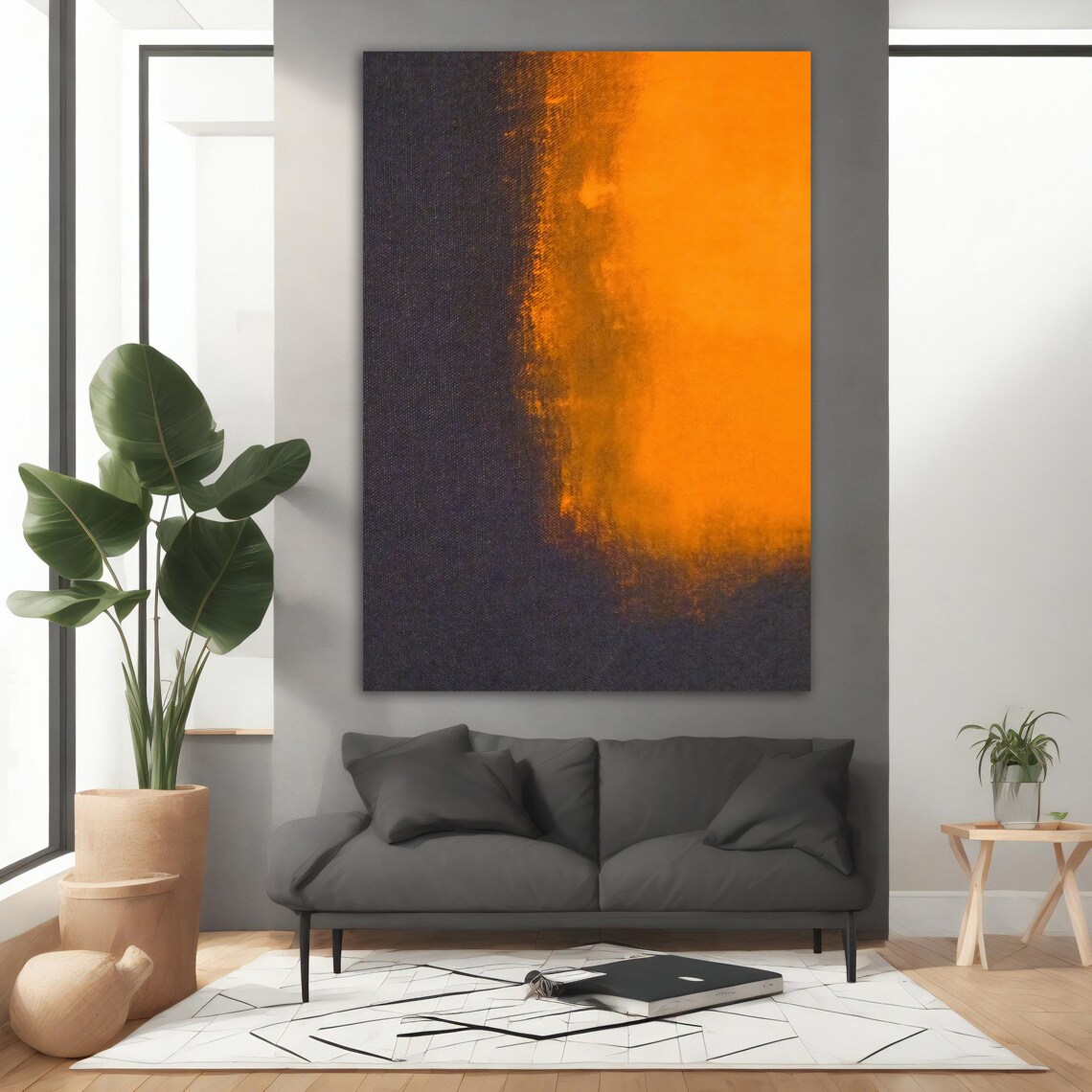 Mark Rothko Black And Orange Colorful Mix Rothko Art Mark Rothko With Different Frame Options For Your Home And Office - Image 3