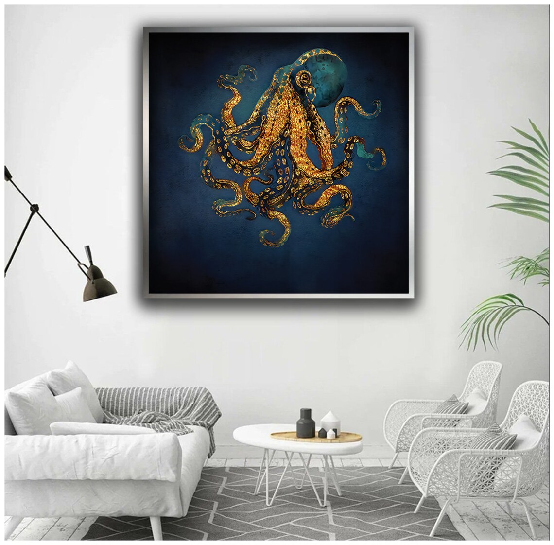 Octopus Octopus Poster Animal Art Octopus Wall Art Animal Printed Octopus Modern Wall Art Animal Art - Image 4