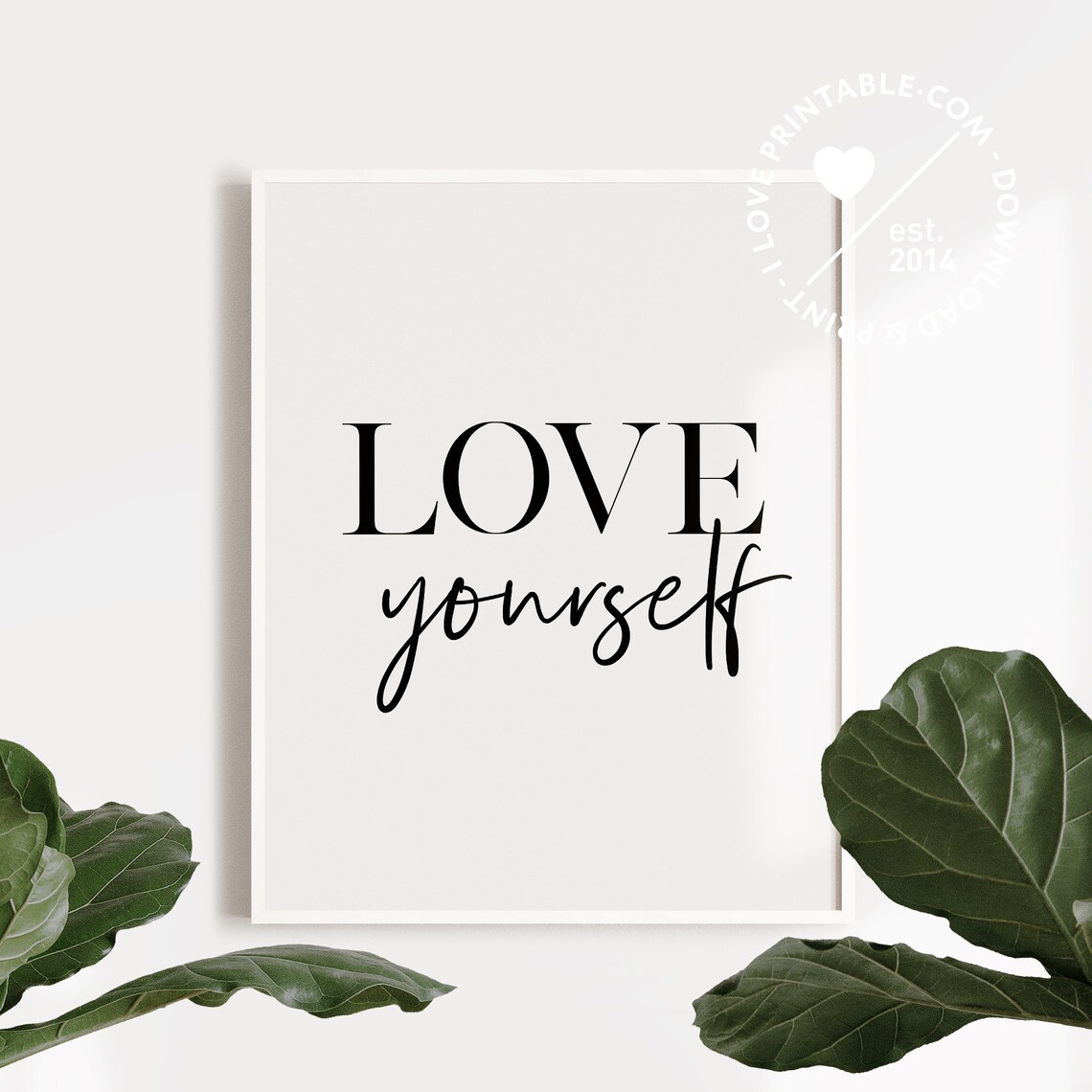 Love Yourself Inspirational Quote Girl Self Love Art Prints Apartment Decor Printable Art Motivational Print For Girl Bedroom Decor - Image 3