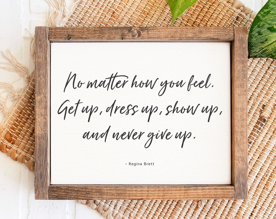 Uplifting Office Quote Art Print, Custom Decor