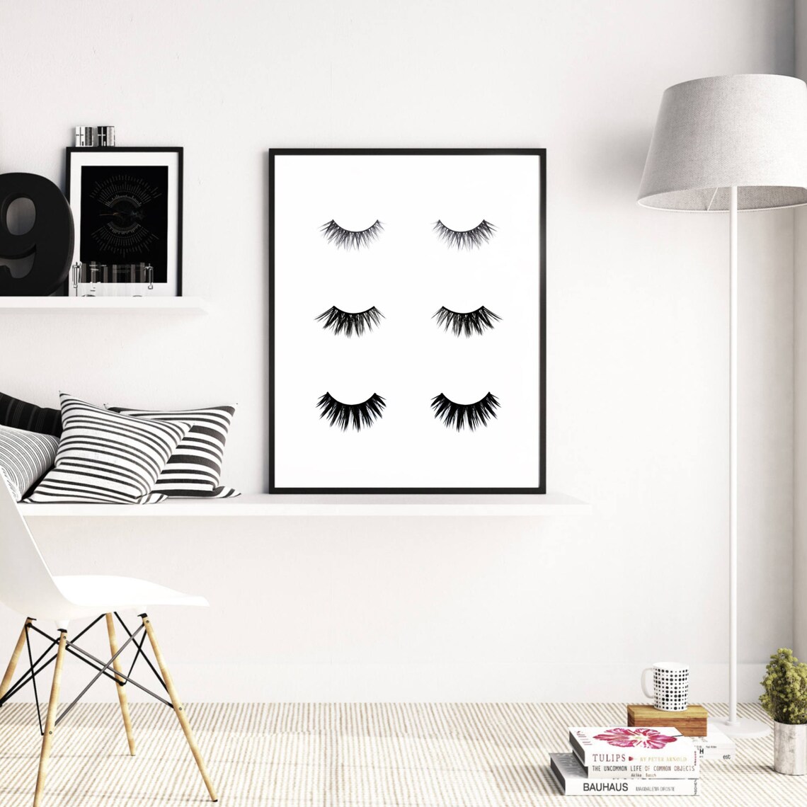 Eyelashes Minimalist Beauty Print, Bedroom Art - Image 3