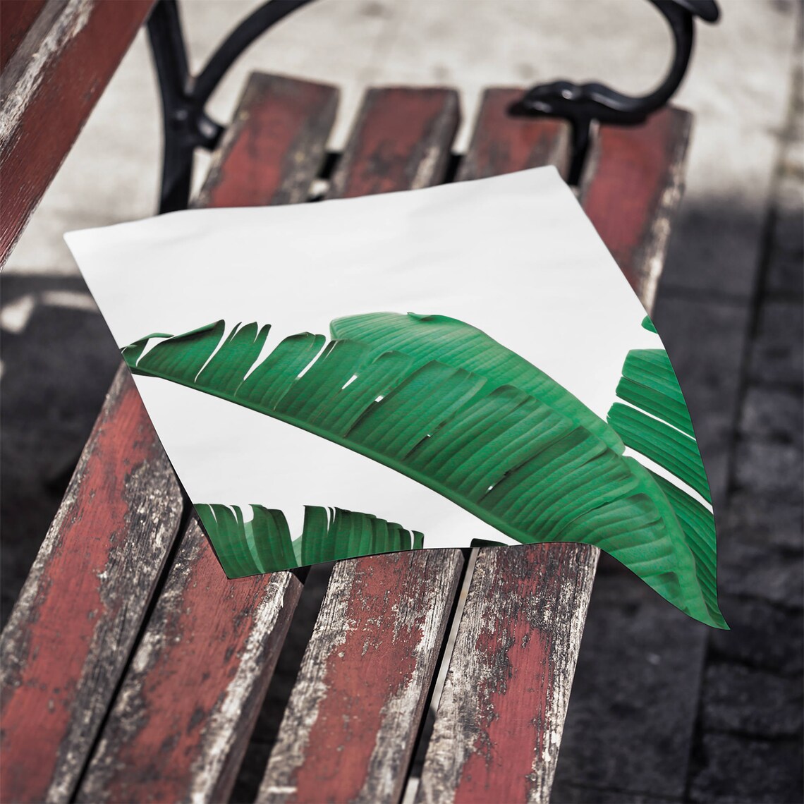 Banana Leaf Green Botanical Photo Print for Modern Home Decor - Image 2