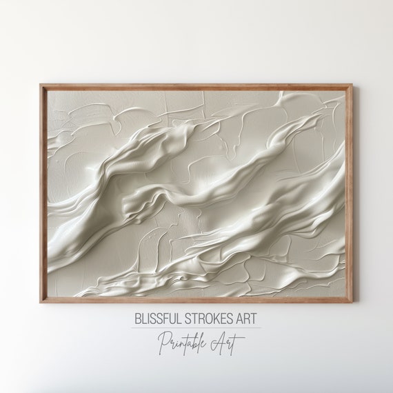 Art Abstract Textured Print Minimal Modern Art Neutral Art Wall Decor