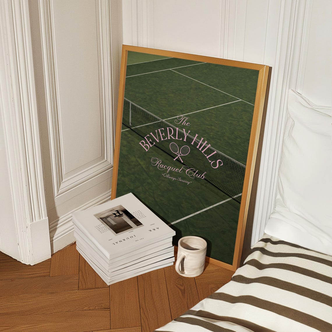 Beverly Hills Racquet Club Poster Tennis Art Country Club Aesthetic Green Trendy Wall Art Coquette Prints Cool Apartment Decor - Image 4