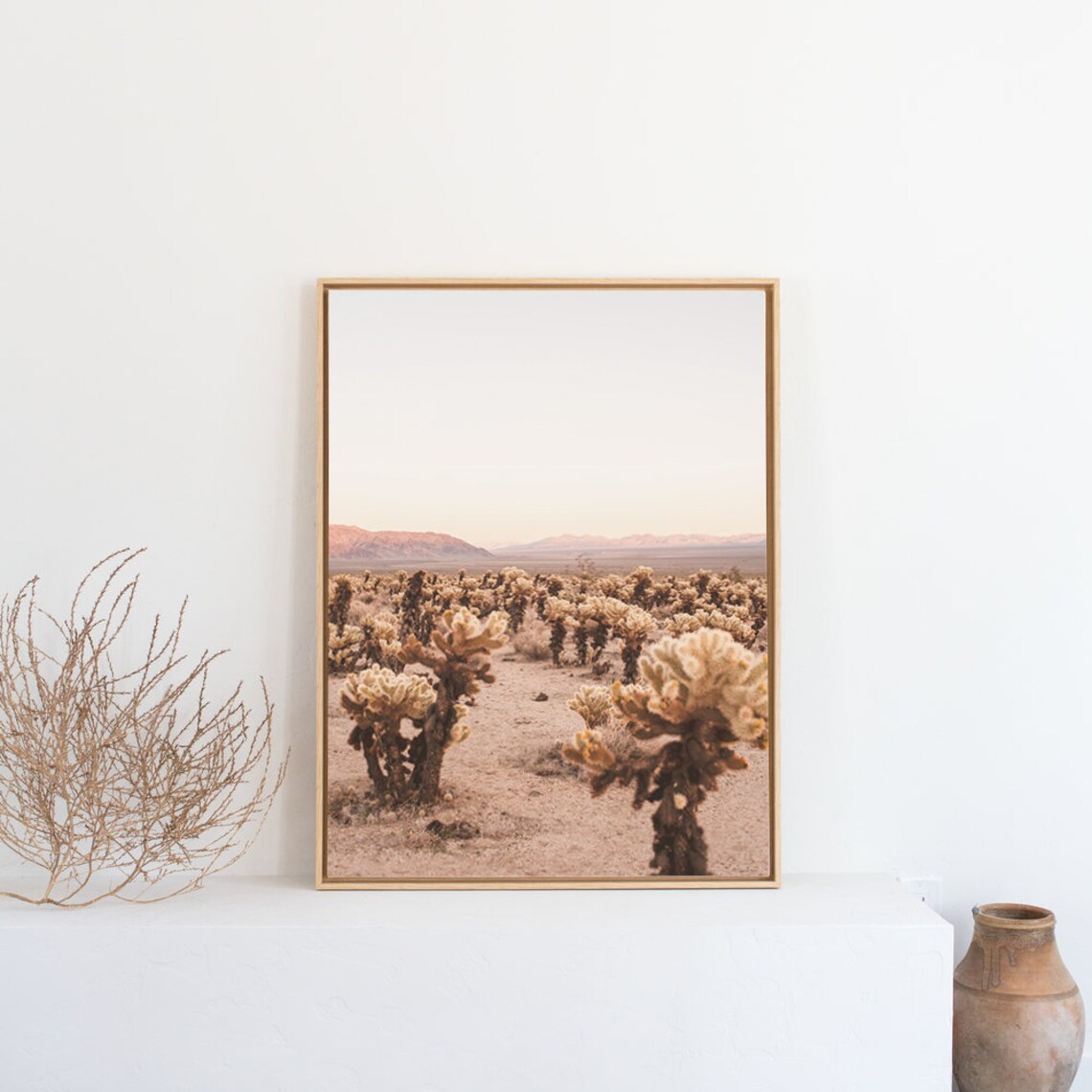 Cholla Cactus Garden in Joshua Tree National Park Desert Poster - Image 3