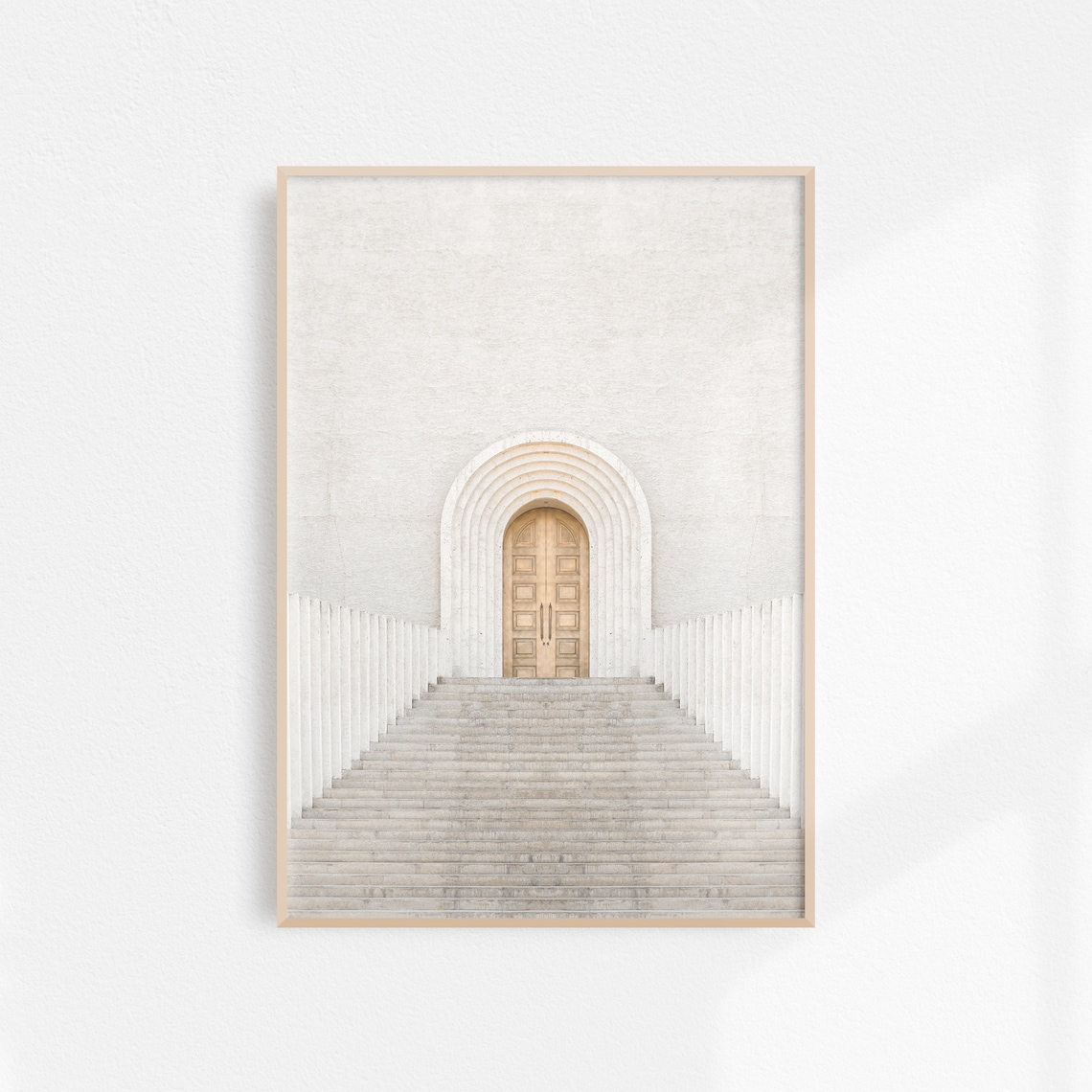 Neutral Door Architecture Print, Minimalist Wall Art