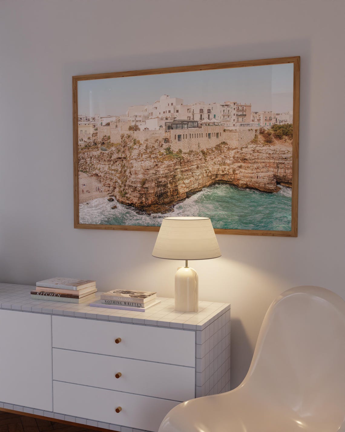 Polignano a Mare Puglia Cliffside White Town Turquoise Sea Poster - Image 2