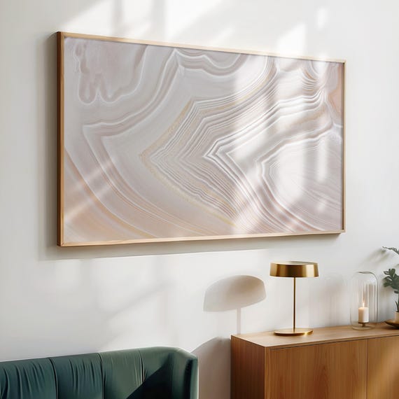Minimalist Texture Art For Frame Tv Agate Stone Art Neutral Abstract Wall Art For Frame Tv Organic Texture Print