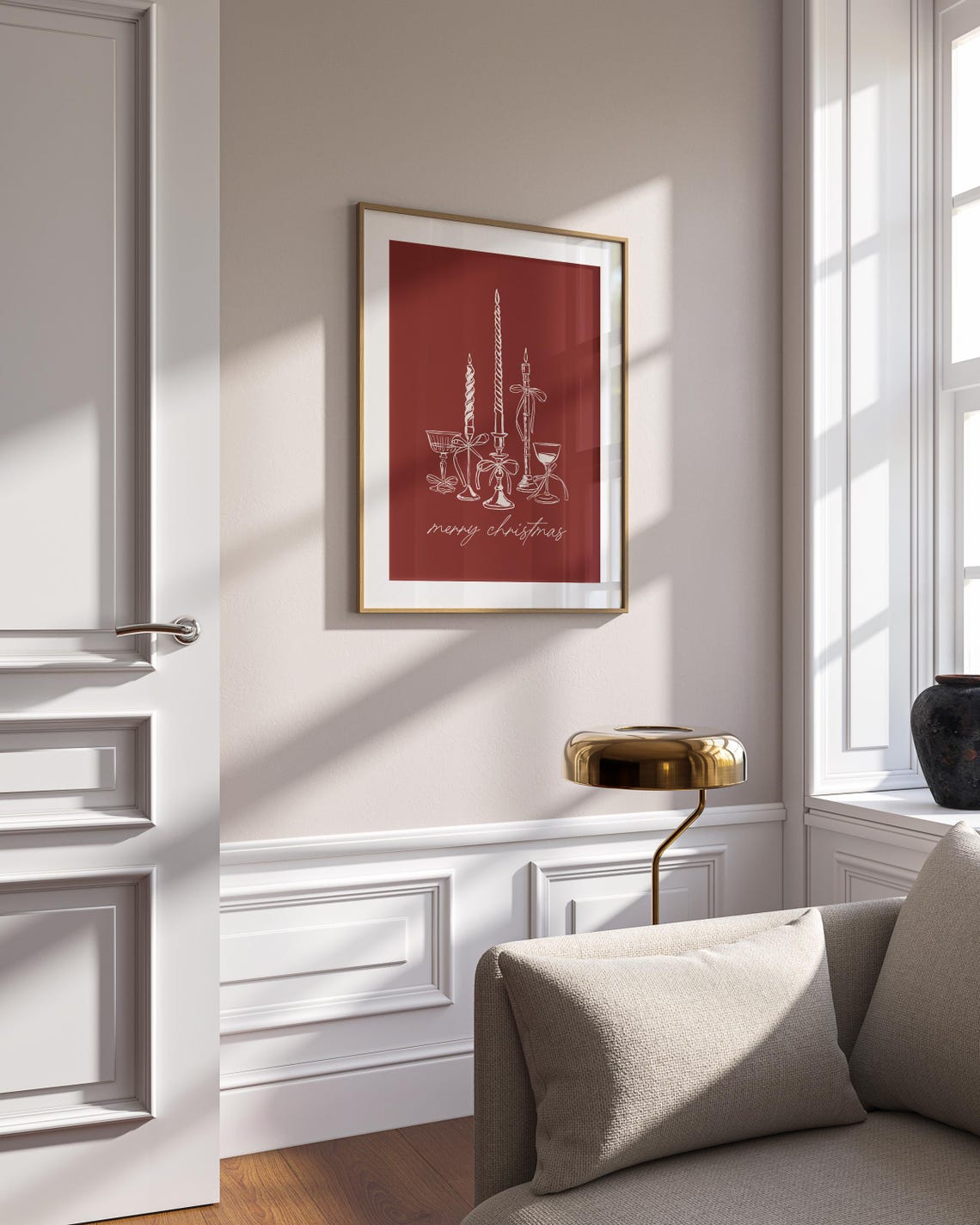 Wall Art Size Guide Showing Frame Ratios Against a Sofa Scale - Image 3