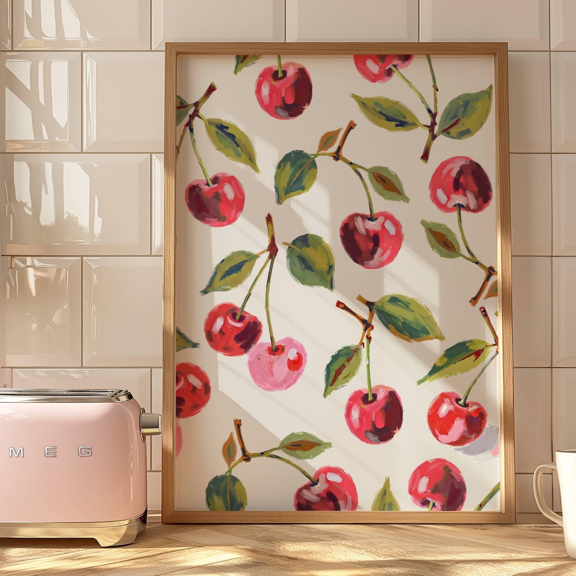 Cherry Art Print, Modern Kitchen Decor