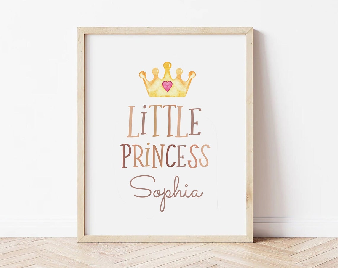 Little Princess Boho Nursery Art Print