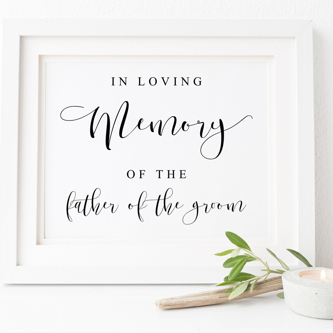 In Loving Memory Wedding Memorial Sign Art Print