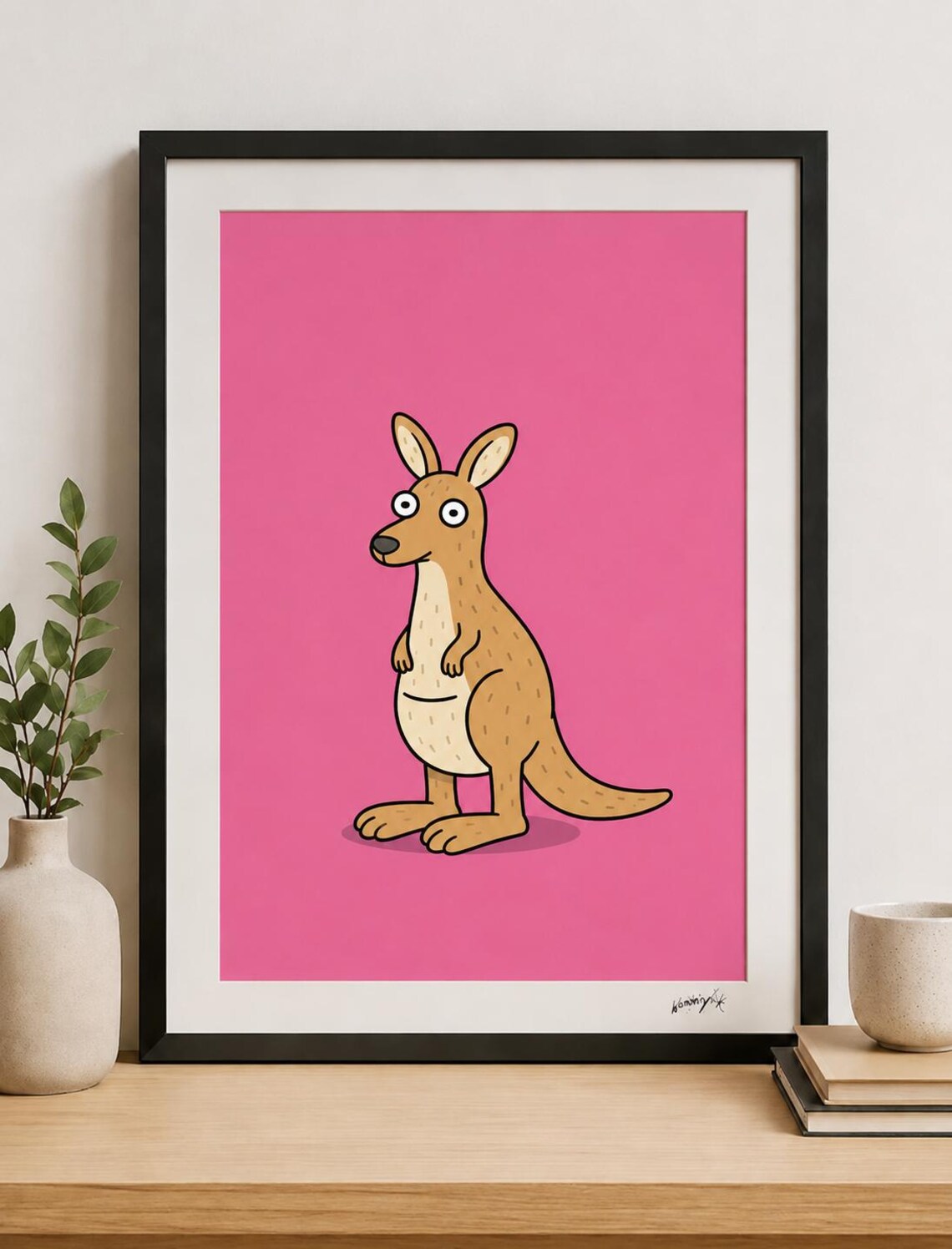 Pouch Potato Poster, Funny Quirky Art Print