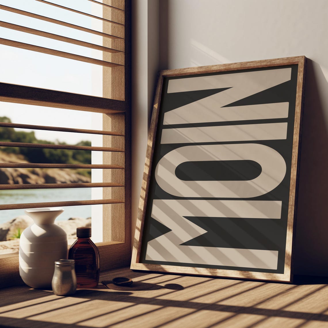Moin Minimalistic Hello Sign Art Print - Image 3