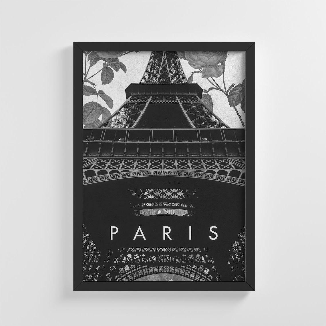 Paris Eiffel Tower Illustration, Stylish Home Decor