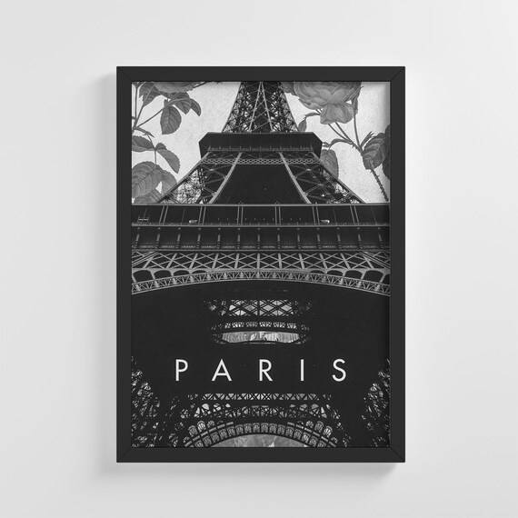 Paris Eiffel Tower Illustration, Stylish Home Decor