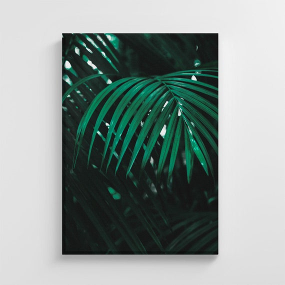 Nature Green Tropical Plant Leaves Large Art Print Stylish Home Decoration Wall Art Nursery Decor Living Room Ic115
