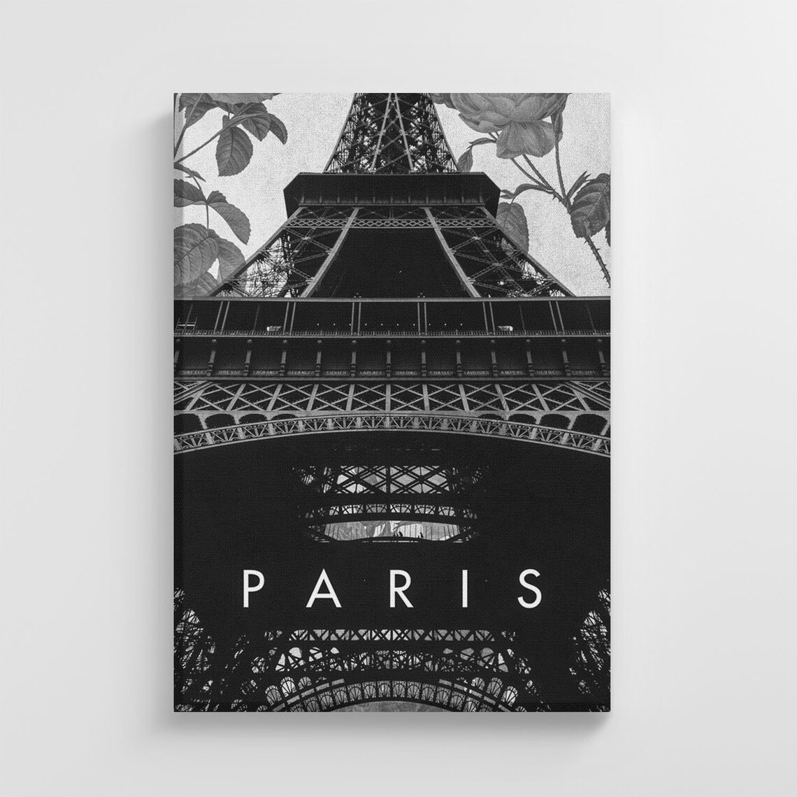 Paris Eiffel Tower Illustration, French City Decor