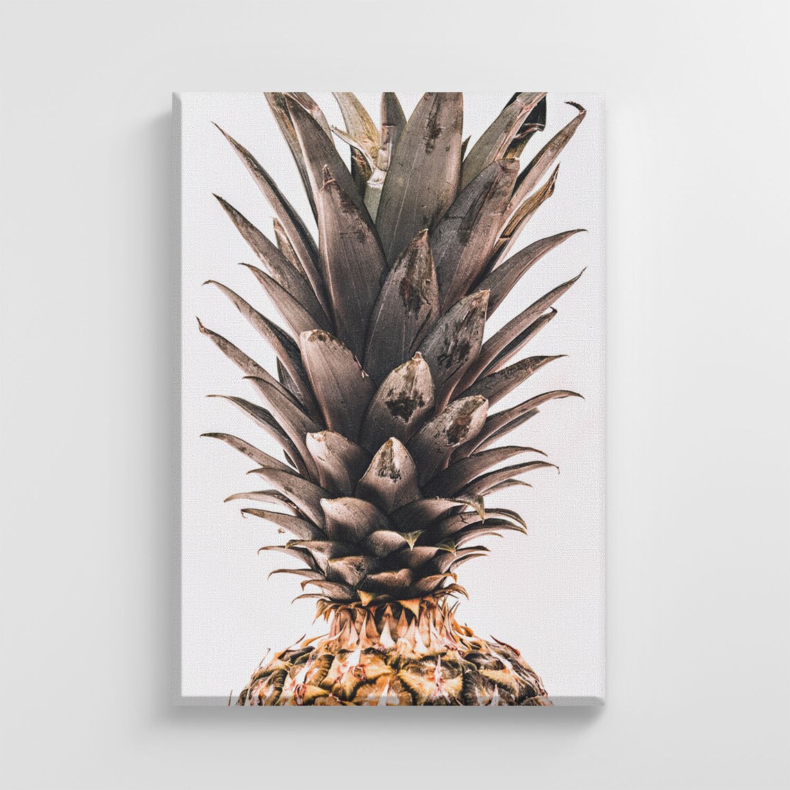 Pineapple Top Tropical Fruit Photo, Home Decor