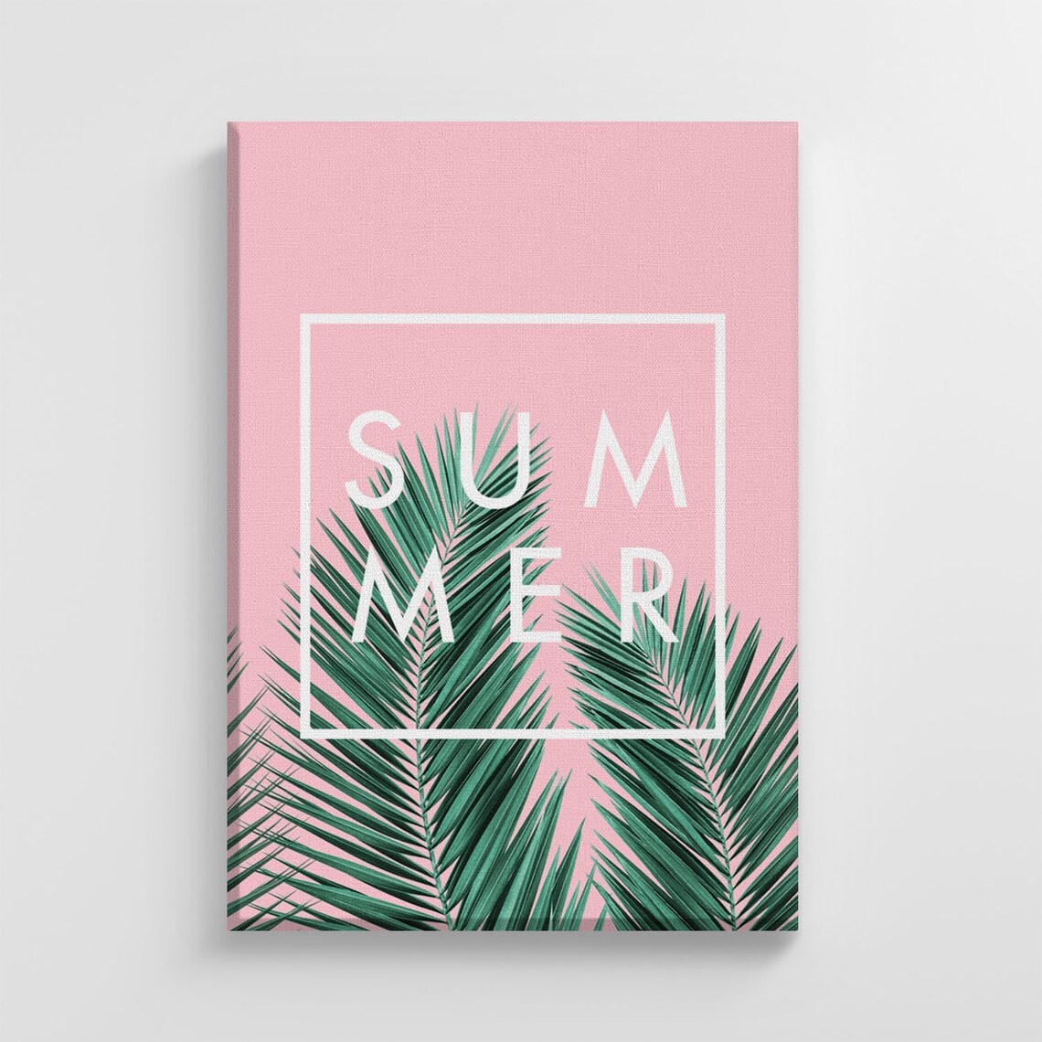 Pink Tropical Palm Trees, Stylish Home Decoration