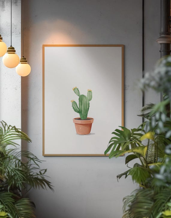 Minimalist Botanical Wall Art Modern Poster Scandinavian Home Decor