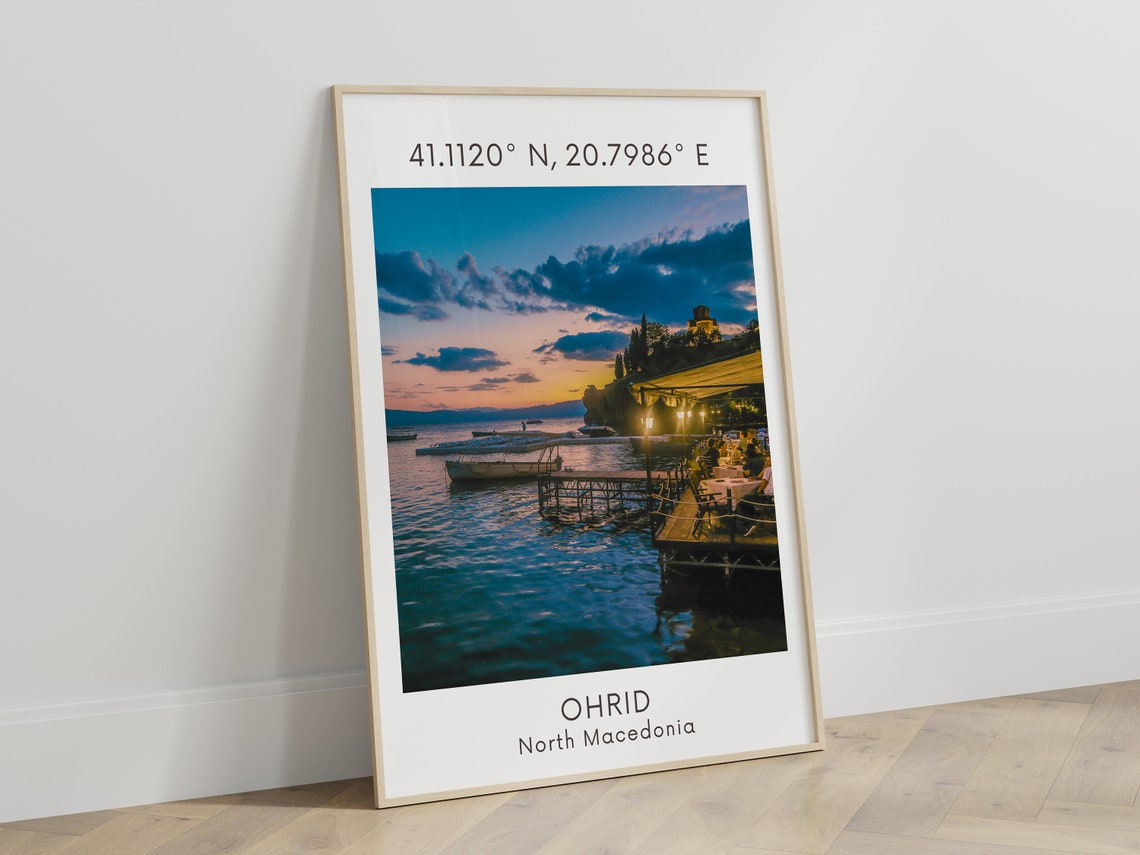 Lake Ohrid, North Macedonia Travel Poster