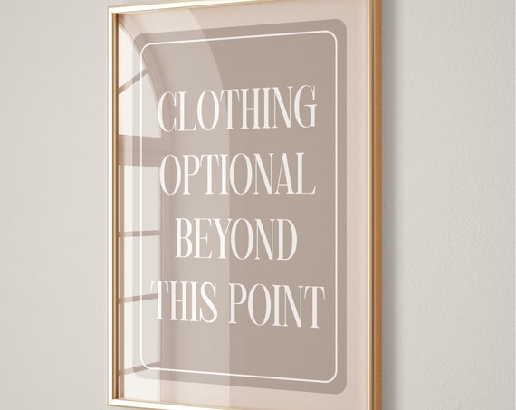 College Apartment Decor Funny Bathroom Prints Feminine Coquette Poster Soft Neutral Wall Art Trendy 70s Print Beige Preppy Room Decor