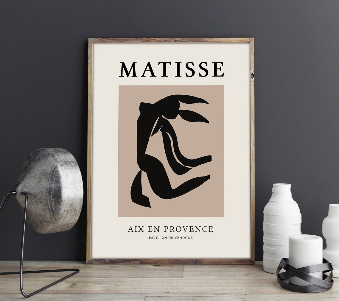Matisse Exhibition Style Black Woman Figure Cutout Art Poster - Image 3