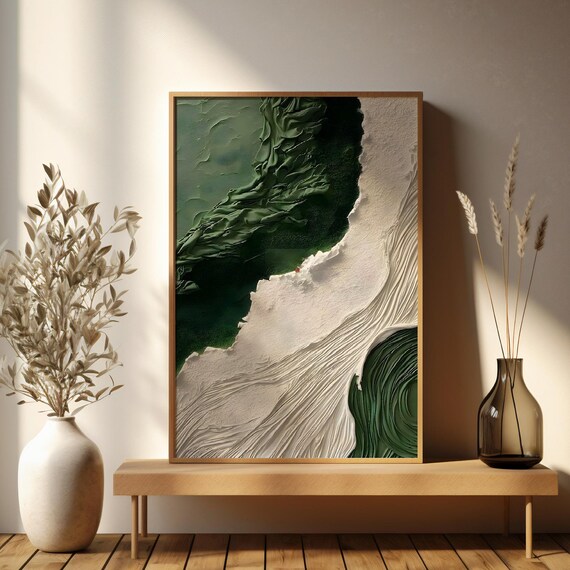 Green Wall Art Abstract And Textured Wall Art 3d Green And White Abstract Wall Art For Home Decor Print Green Art