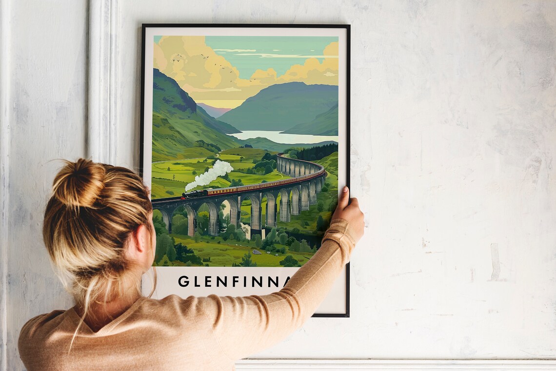 Glenfinnan Travel Poster, Scotland Place Art - Image 2