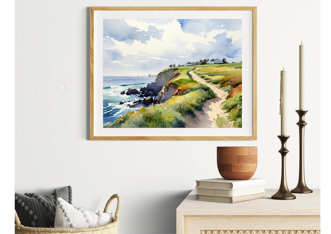Wild Atlantic Way, Achill Island Watercolor Art Print - Image 4