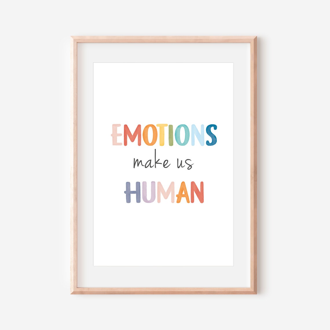 Emotions Make Us Human Poster, Positive Affirmation - Image 3