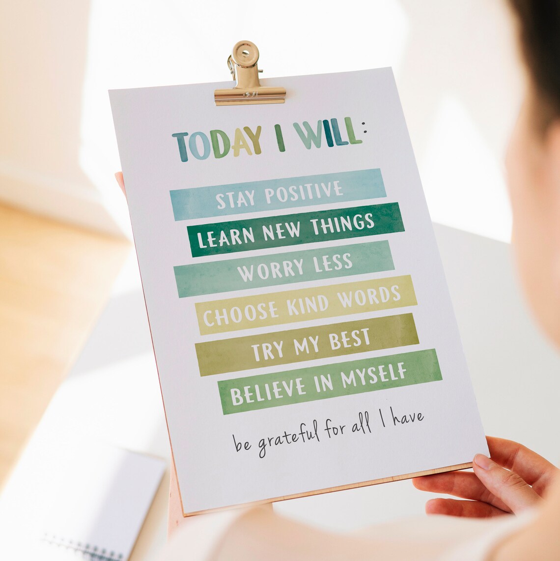 Today I Will Poster, Positive Affirmations Art Print - Image 4