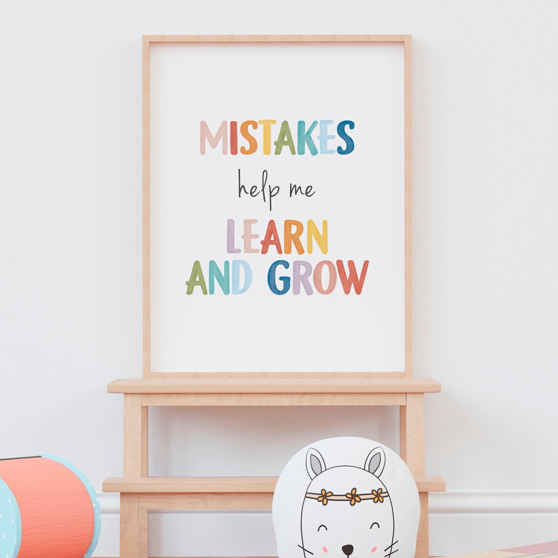 Mistakes Help Me Learn Poster, Growth Mindset Affirmations - Image 8
