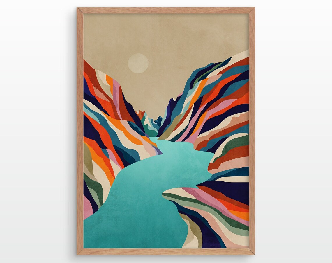 Water Is Life Art Print, Abstract Statement Piece
