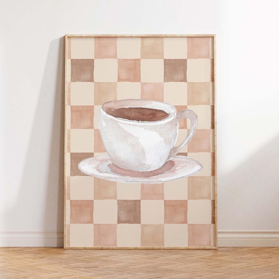Coffee With Grandma Vintage Coffee Poster, Nook Decor