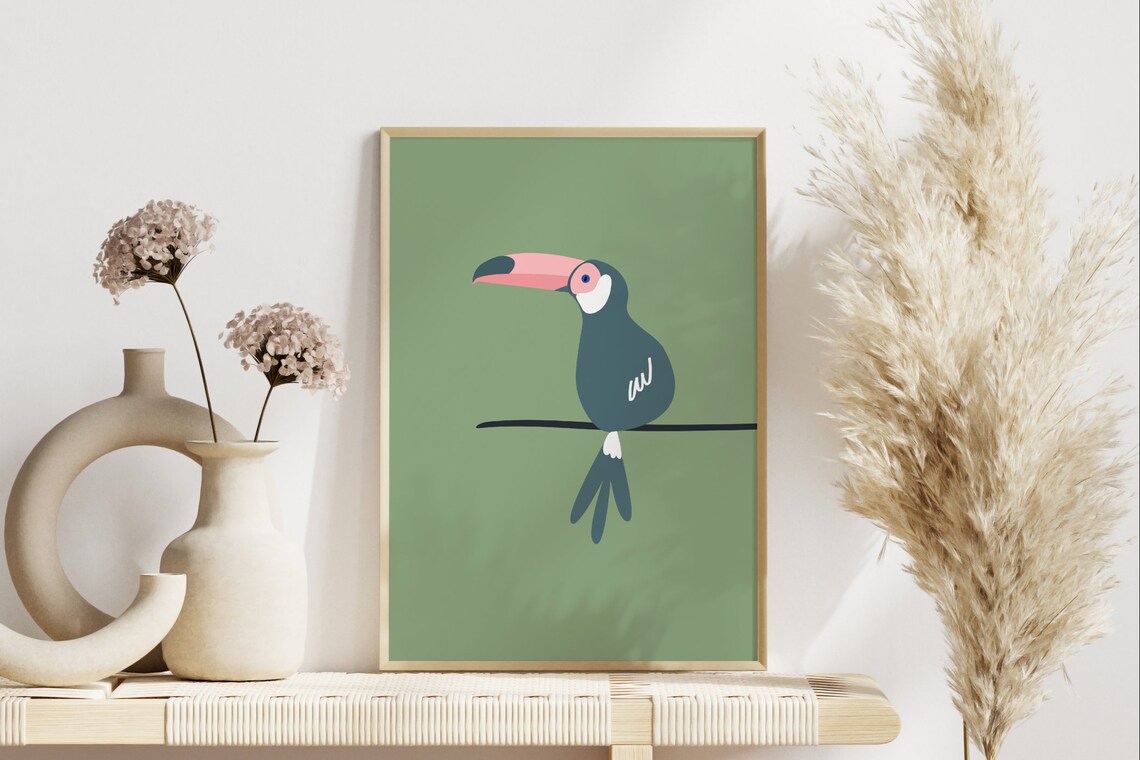 Tropical Toucan Art Print