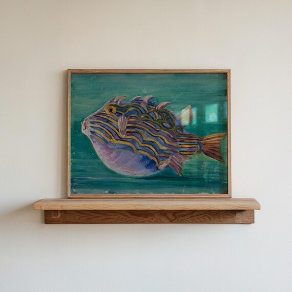 Exotic Fish By Marianne North Ocean Lover Painting Gift Antique Animal Vintage Print Veterinarian Decor