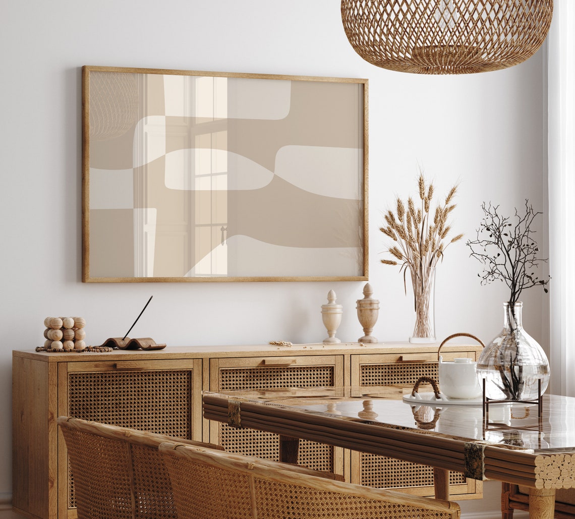 Beige Organic Shape Abstract Soft Neutral Minimalist Decor Poster - Image 4