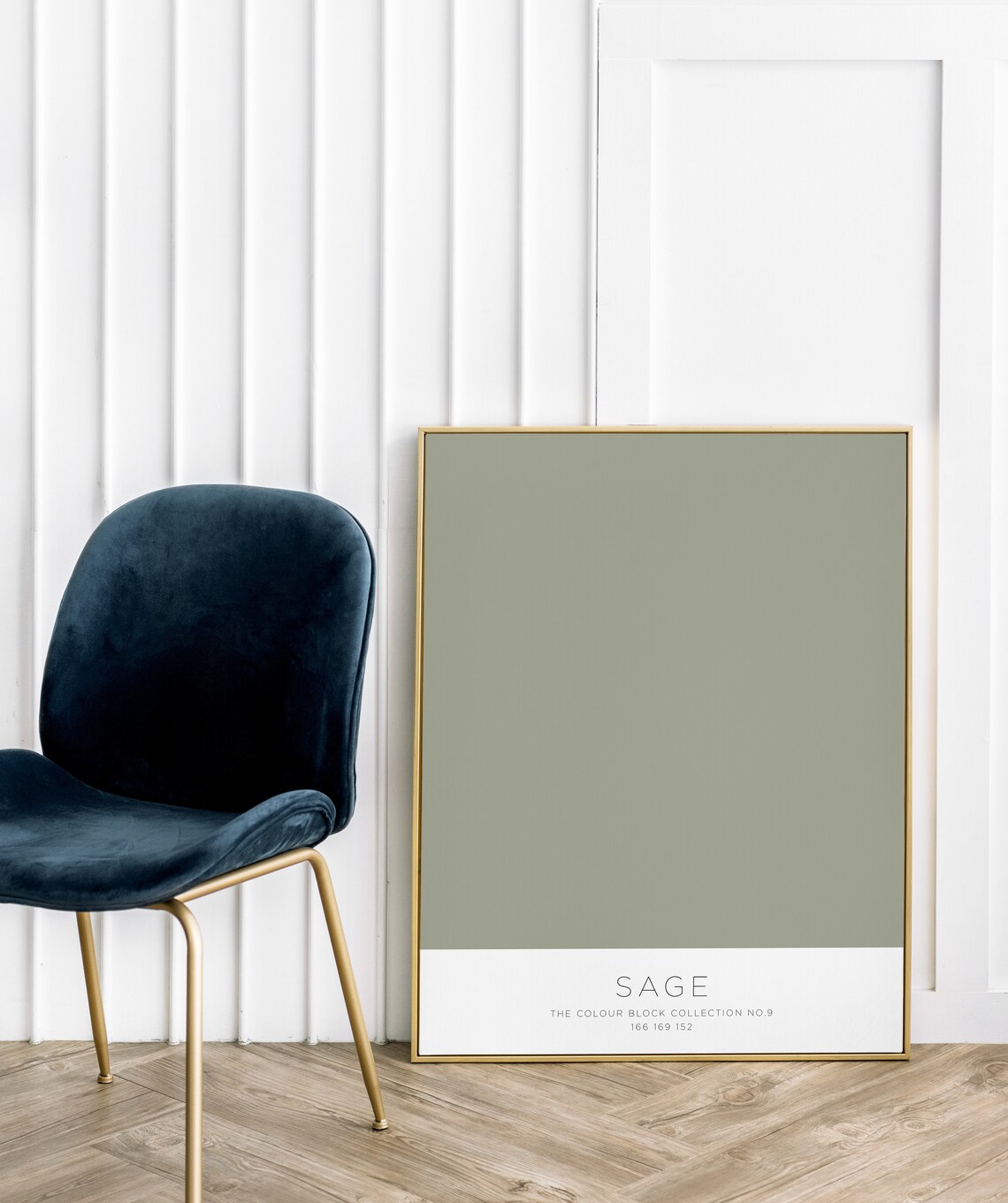 Sage Colour Block Poster The Colour Block Collection No 9 Art Design